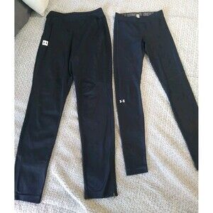 Under Armor Ladies Athletic Pants Lot 2 Piece Black Small